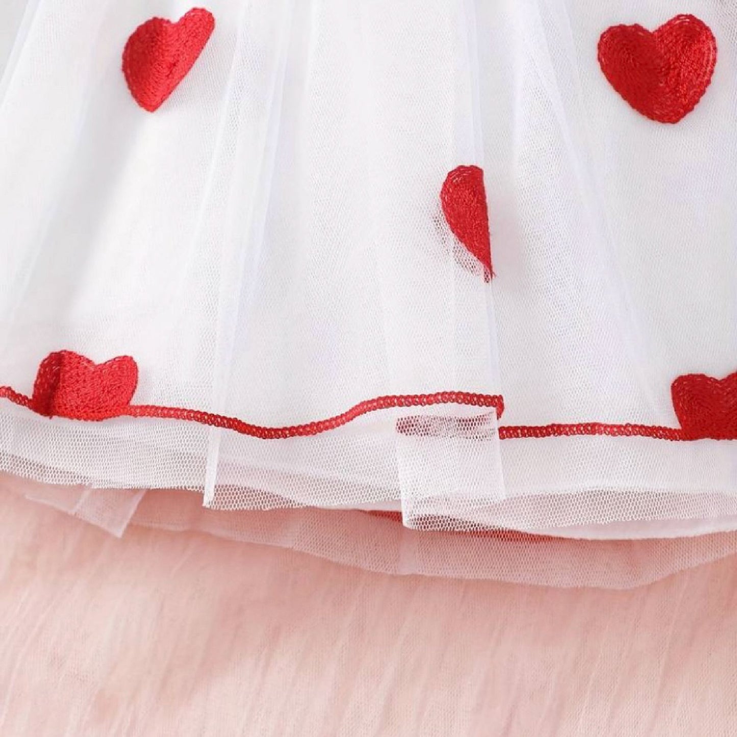 Baby Girl Red Valentine Heart Dress