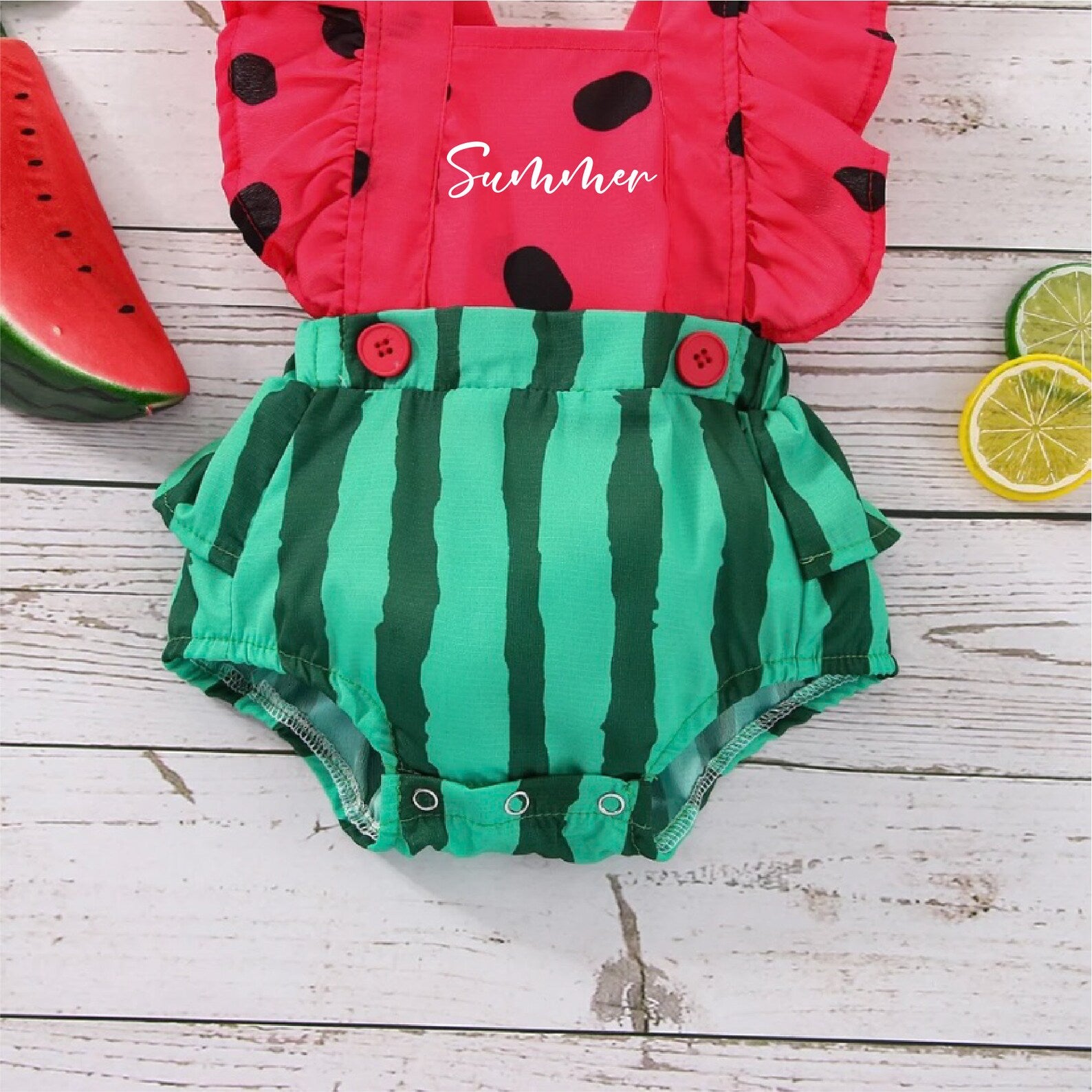 Infant watermelon outfit sale