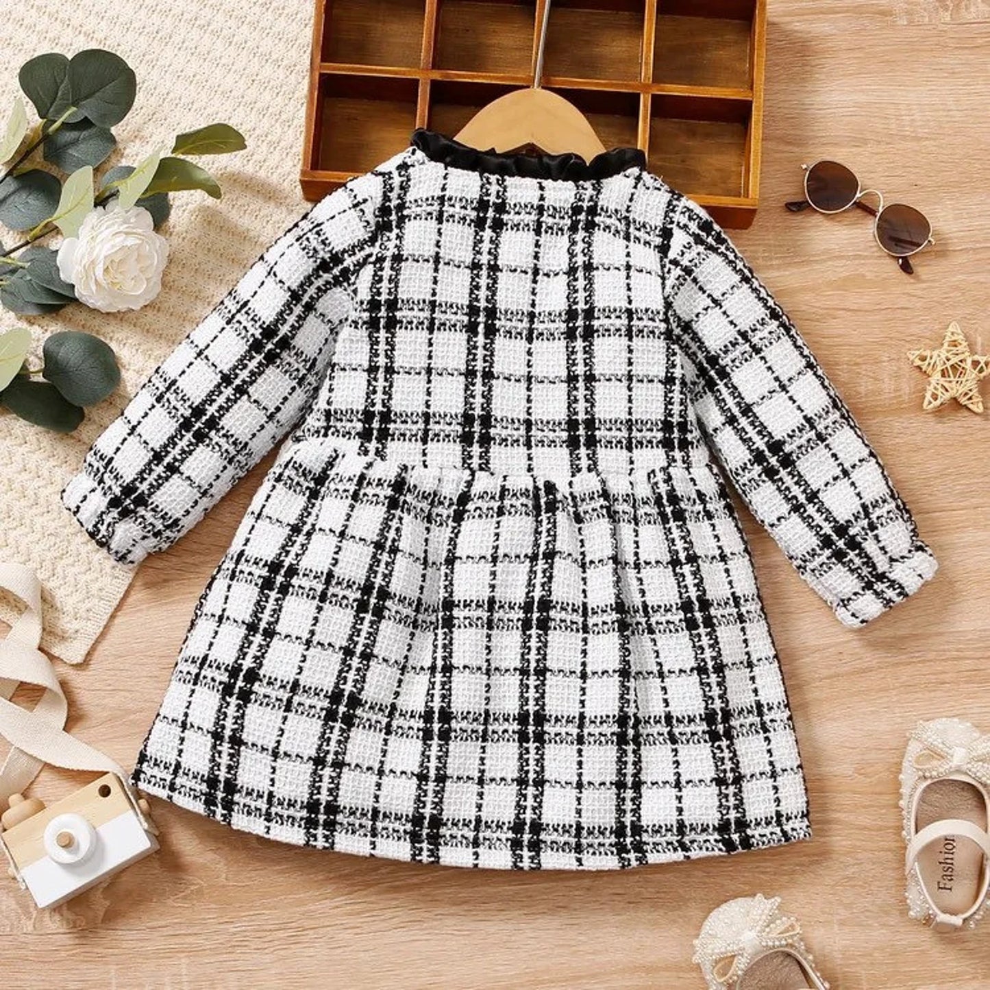 Winter Plaid Baby Coat