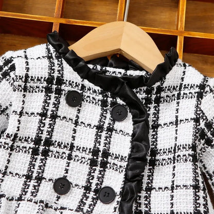 Winter Plaid Baby Coat