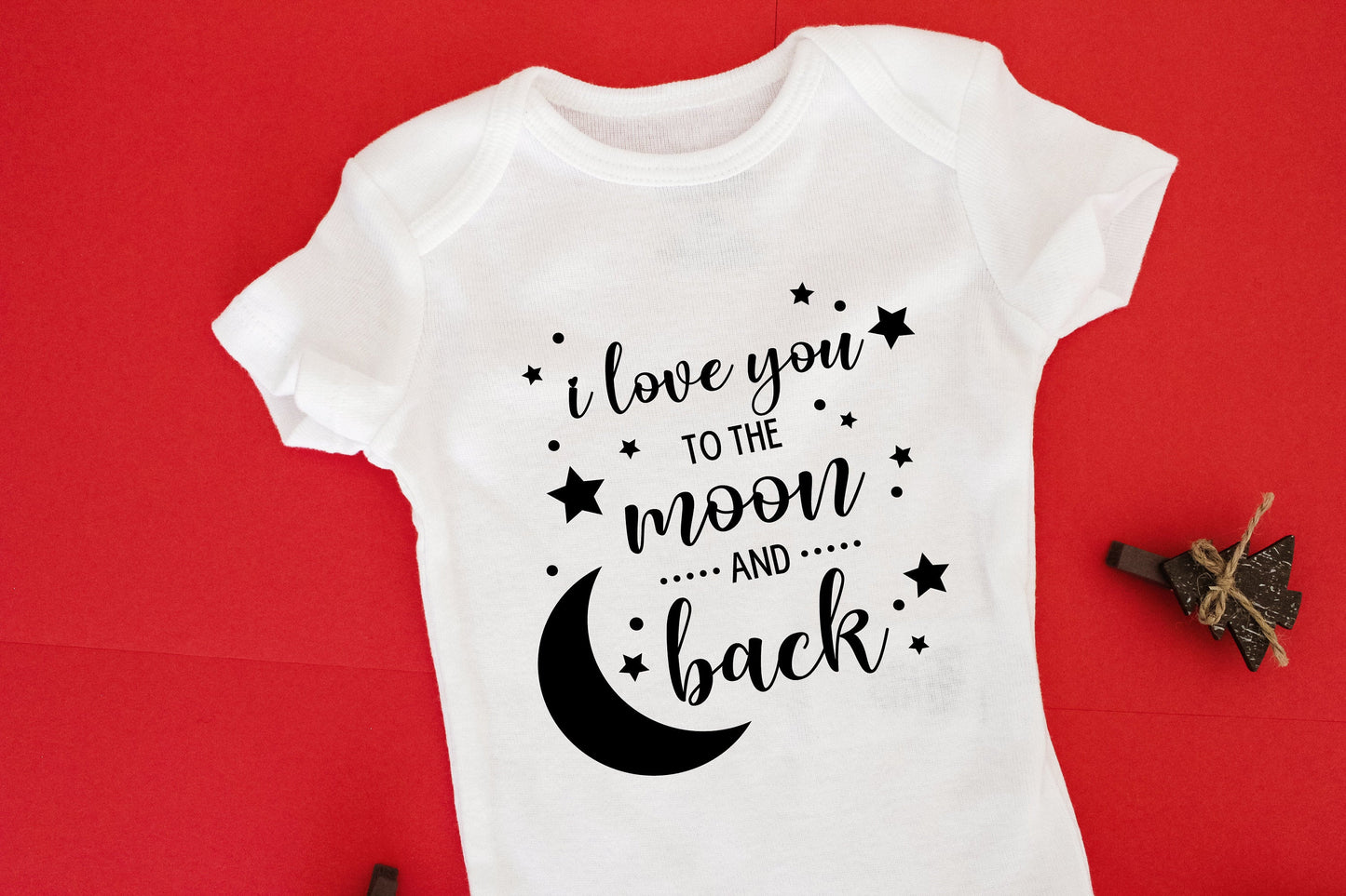 Baby I Love You to the Moon and Back Newborn Clothes