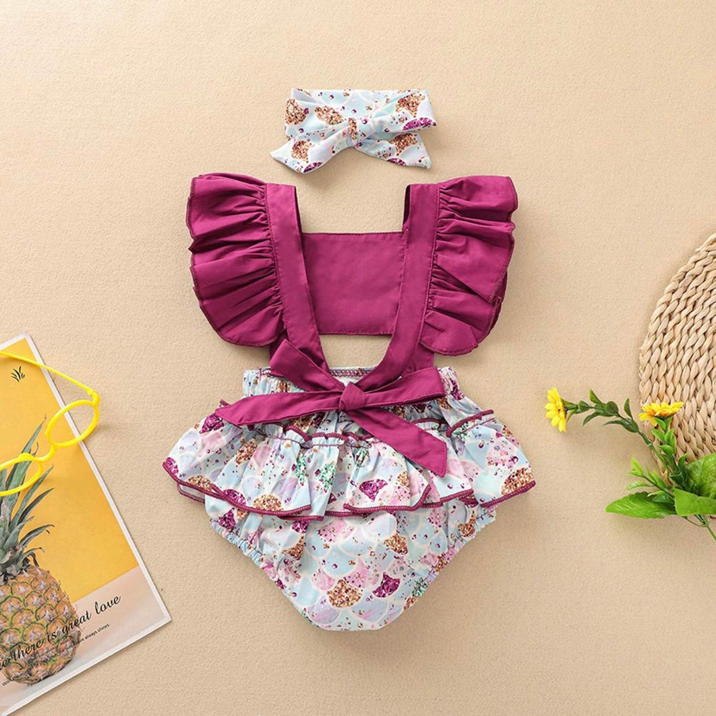 Baby Girl Mermaid Romper