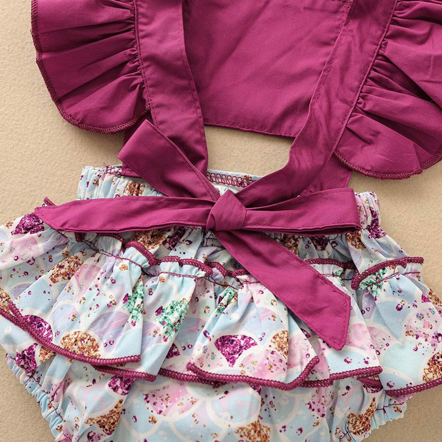 Baby Girl Mermaid Romper