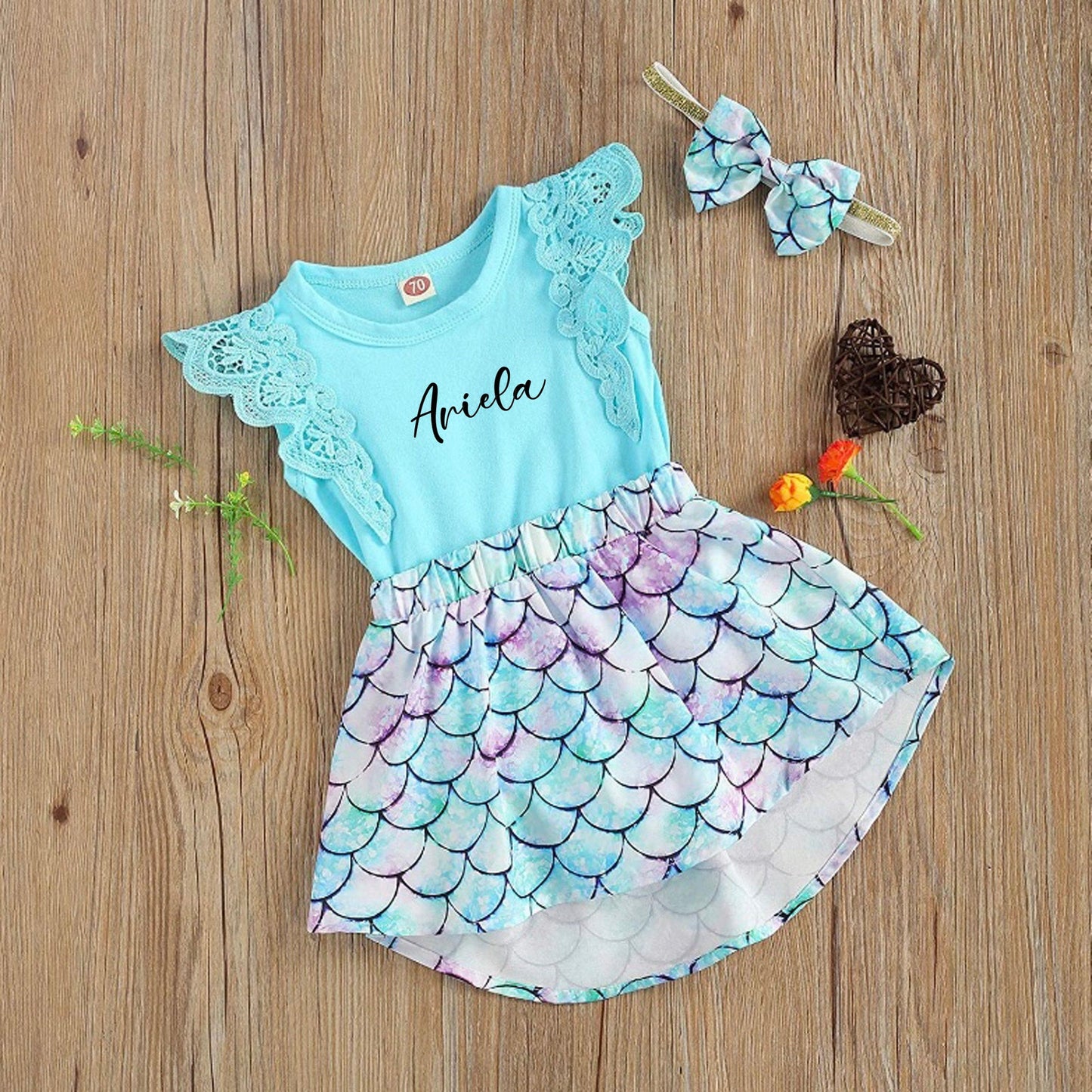 Baby Girl Mermaid Romper