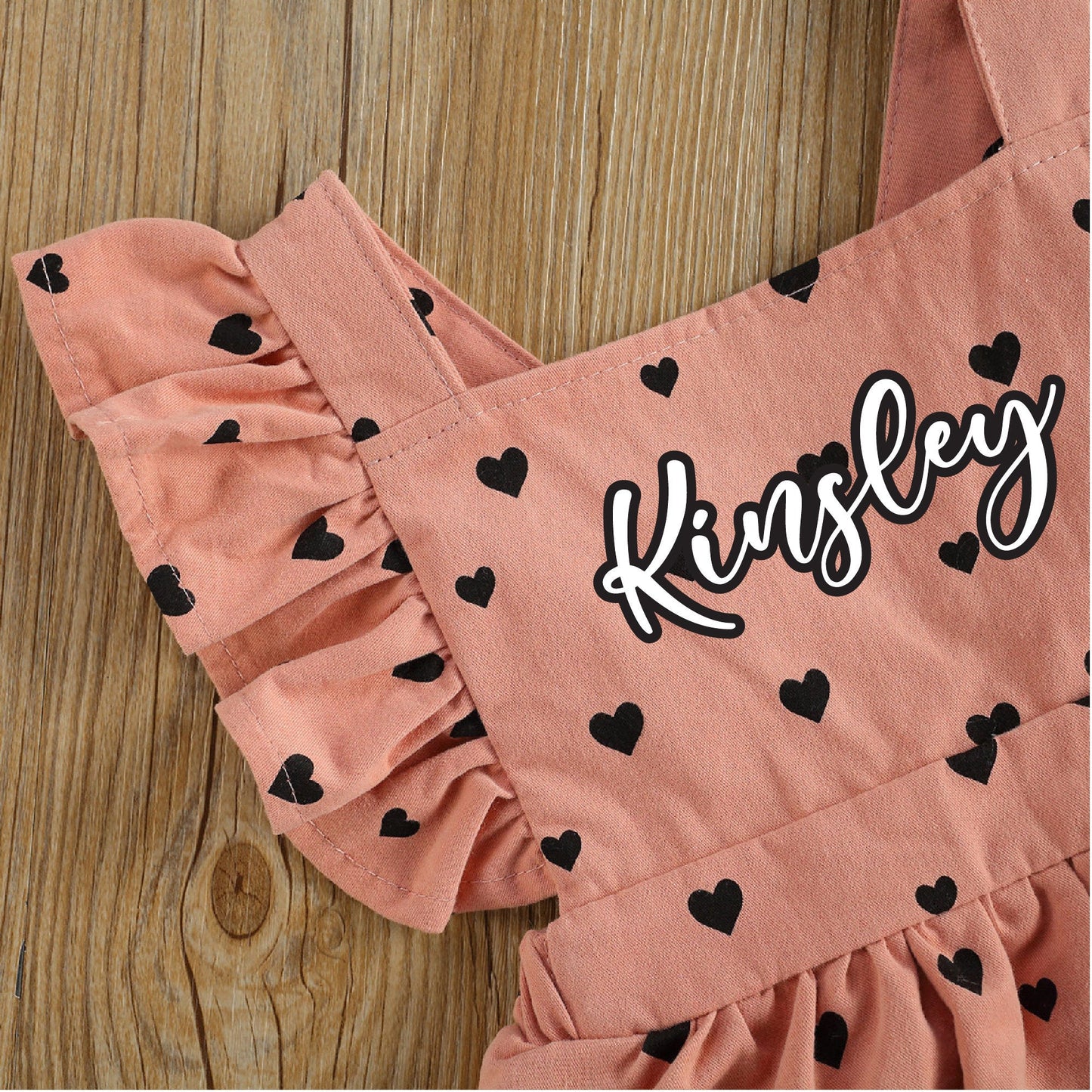 Baby Girl Heart Polkadot Clothes Set
