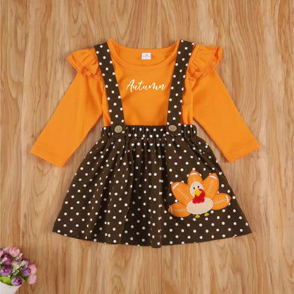 Baby Girl Thanksgiving Turkey Dress