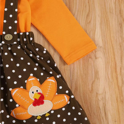 Baby Girl Thanksgiving Turkey Dress