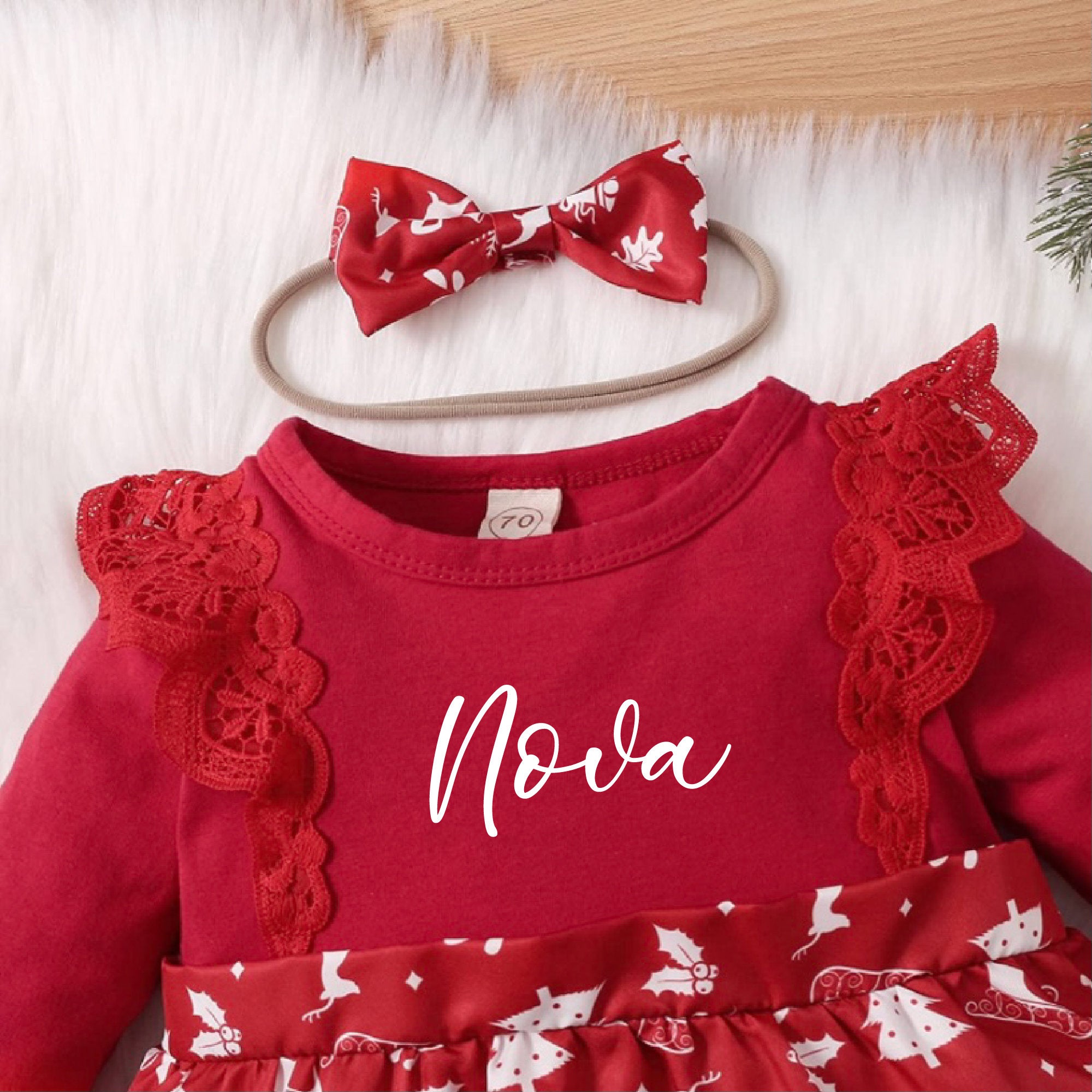 Baby Girls Red Tartan Dress Outfit - Perfect for Christmas Day – Lullaby  Lane Baby Shop