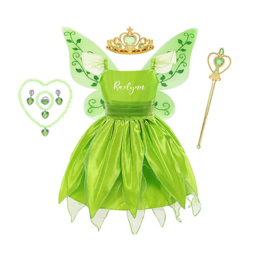 Baby Girl Tinker Bell Fairy Outfit Personalized